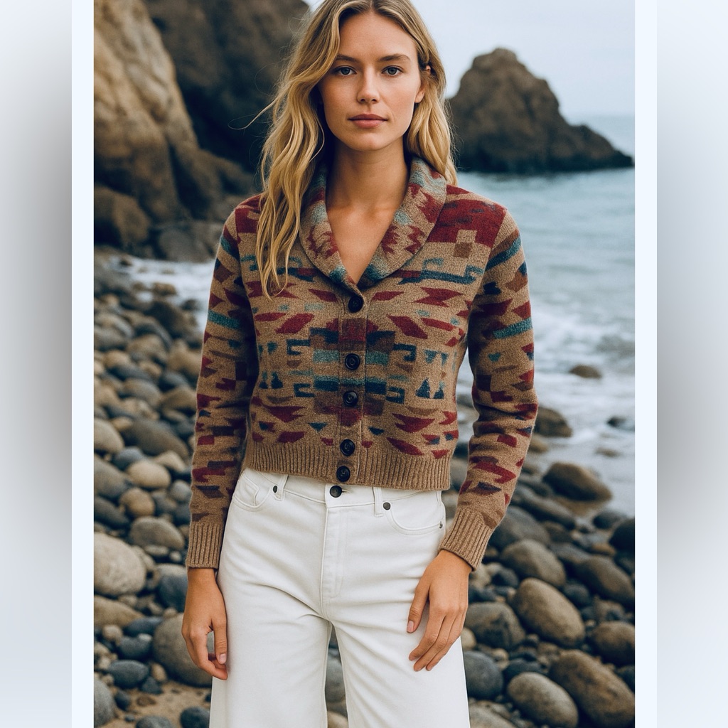 Rare Aztec Tribal Cardigan Sz S Ralph Lauren Denim& Supply Price Firm!